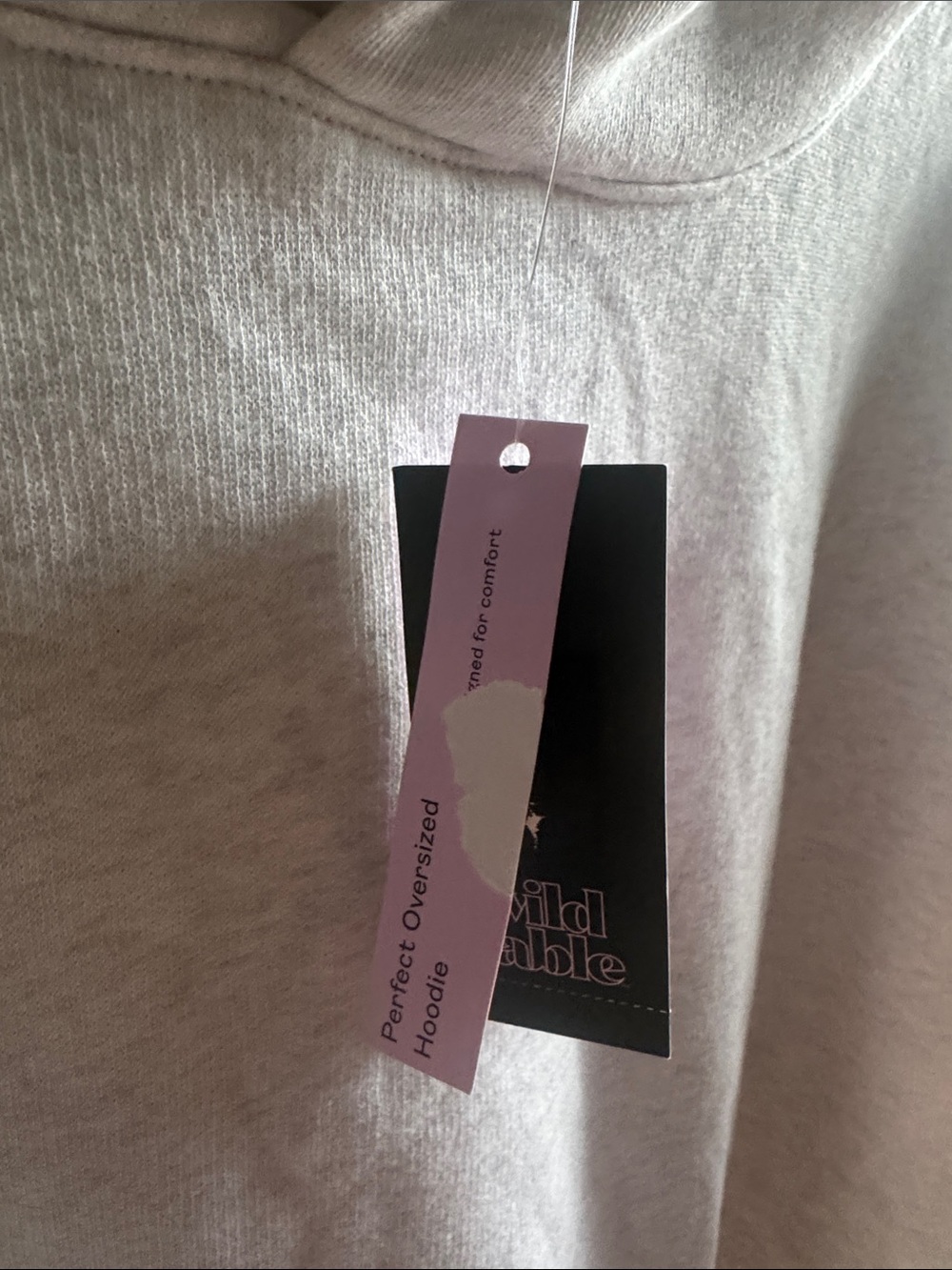 NWT a new day Light Gray Hooded Pullover Sweatshirt Size Large - Picture 7 of 7